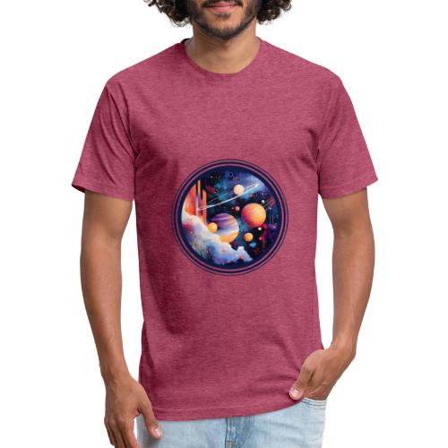 Floating Planetscape - Unisex Poly/Cotton T-Shirt