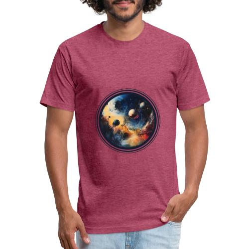 Chaotic Color Planets - Unisex Poly/Cotton T-Shirt