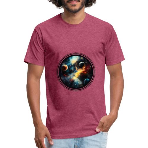 Painted Cosmos of Planets - Unisex Poly/Cotton T-Shirt