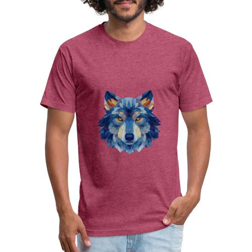 Wolf: Alpha Portrait - Unisex Poly/Cotton T-Shirt