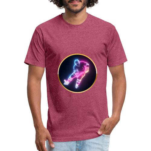 Hockey: Neon Ice Striker - Unisex Poly/Cotton T-Shirt