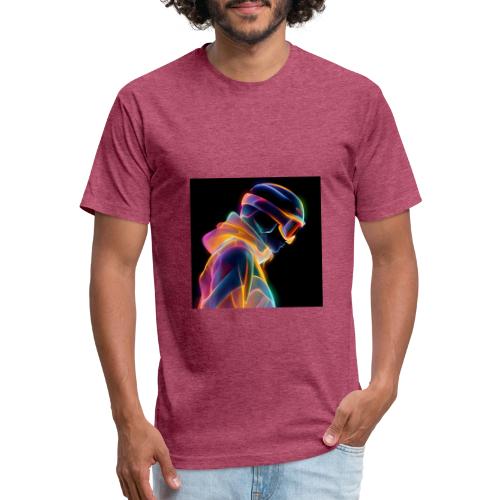Snowboarding: Neon Gravity Ride - Unisex Poly/Cotton T-Shirt