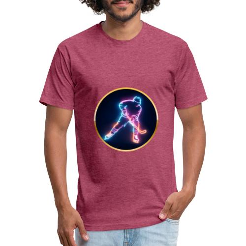 Golden Neon Hockey - Unisex Poly/Cotton T-Shirt