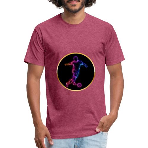 Neon Soccer Flow - Unisex Poly/Cotton T-Shirt