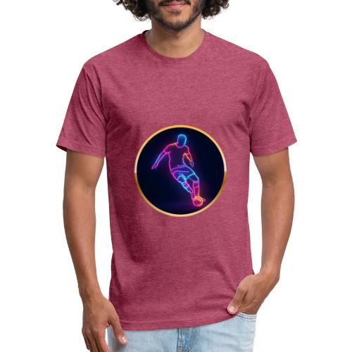 Soccer: Neon Golden Goal - Unisex Poly/Cotton T-Shirt