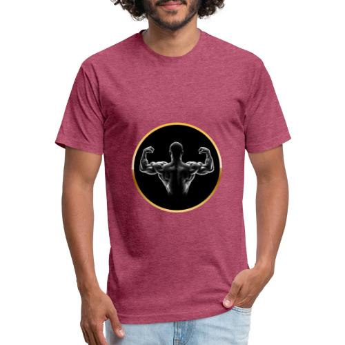 Bodybuilding: Golden Back Power - Unisex Poly/Cotton T-Shirt