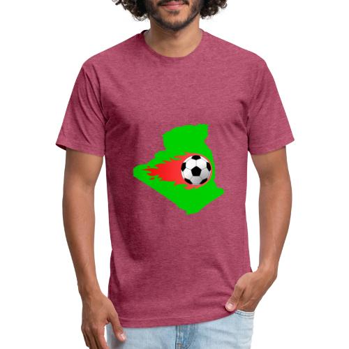 Algerian Football Fire - Unisex Poly/Cotton T-Shirt