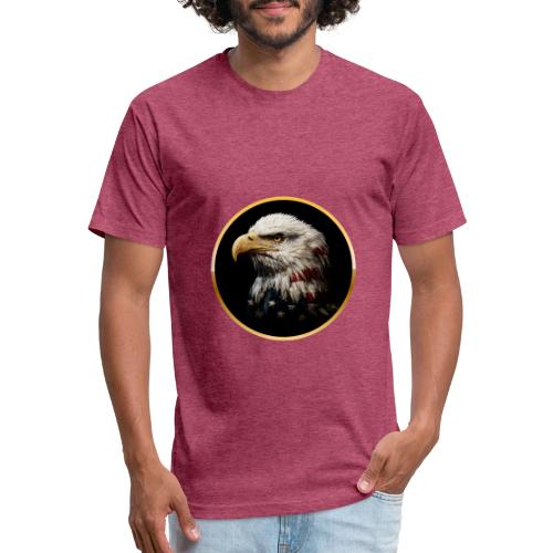 America: Golden Freedom Crest - Unisex Poly/Cotton T-Shirt