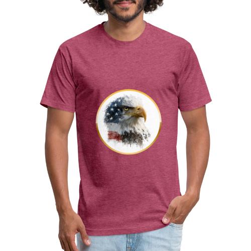 USA: Patriot Wing Emblem - Unisex Poly/Cotton T-Shirt