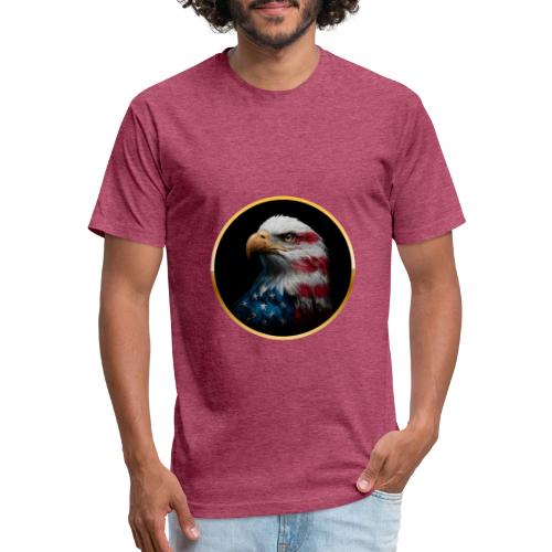USA: Liberty Emblem - Unisex Poly/Cotton T-Shirt