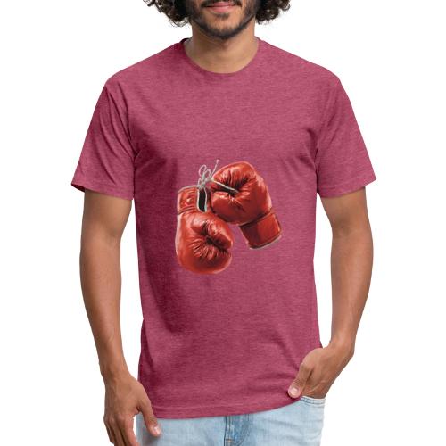 Boxing: Hanging Gloves Icon - Unisex Poly/Cotton T-Shirt
