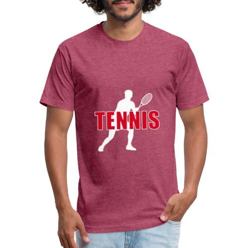 Red Court Tennis - Unisex Poly/Cotton T-Shirt