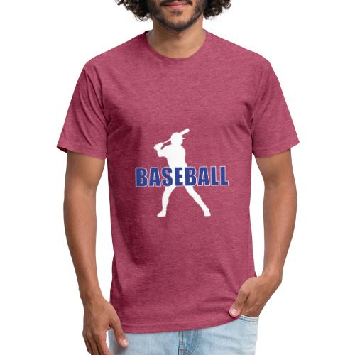 Classic Baseball Swing - Unisex Poly/Cotton T-Shirt