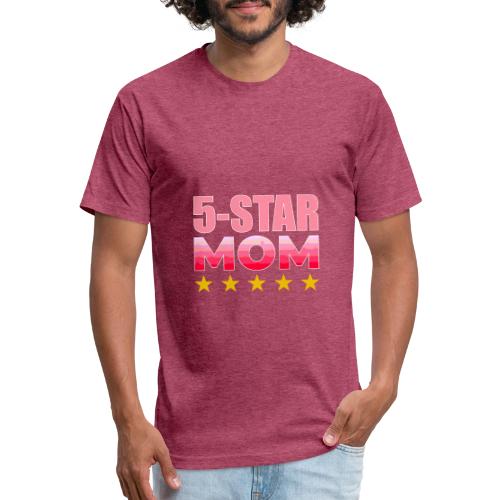 Five Stars Mom - Unisex Poly/Cotton T-Shirt