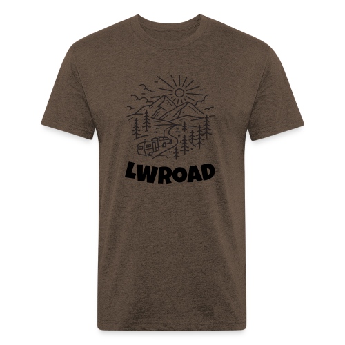 LWRoad YouTube Channel - Menâ€™s Fitted Poly/Cotton T-Shirt