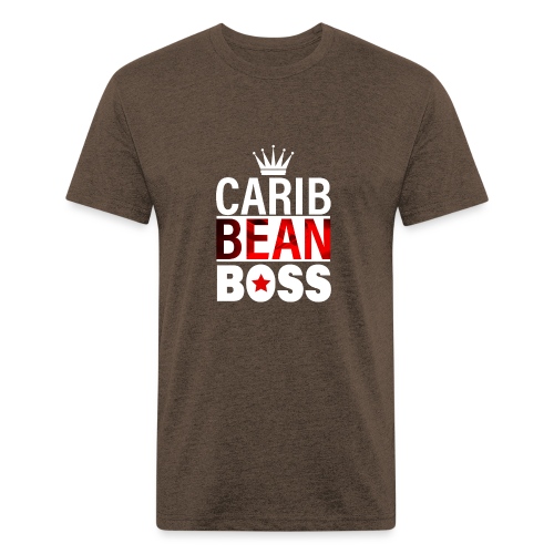 Caribbean Boss - Men’s Fitted Poly/Cotton T-Shirt
