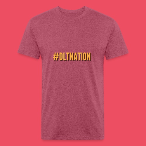 #DLTNATION - Gold - Men’s Fitted Poly/Cotton T-Shirt