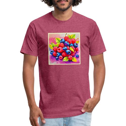 Colorful Berry Feast - Unisex Poly/Cotton T-Shirt