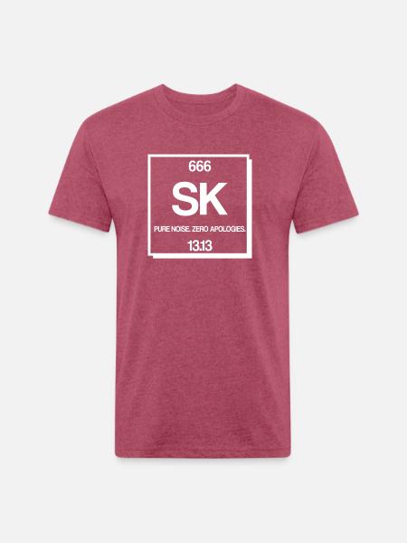 666 S-k Element - Unisex Poly/Cotton T-Shirt - heather burgundy