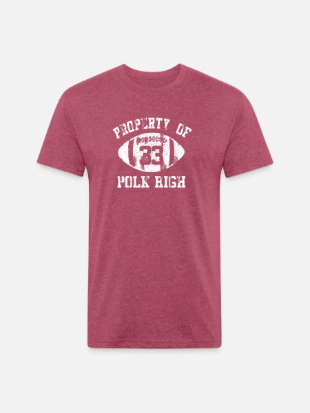 Property Of Polk High - Unisex Poly/Cotton T-Shirt - heather burgundy
