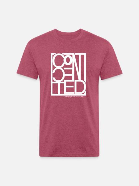 Connected - Unisex Poly/Cotton T-Shirt - heather burgundy
