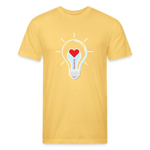 FUMCSD Heart Light Bulb - White Lines - Unisex Poly/Cotton T-Shirt