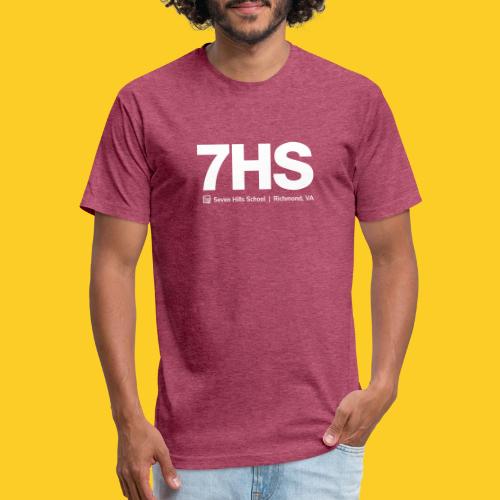 7HS logo white - Unisex Poly/Cotton T-Shirt