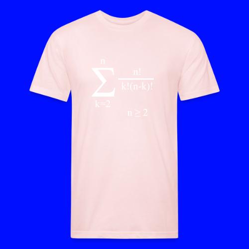 Poly Formula (white) - Men’s Fitted Poly/Cotton T-Shirt