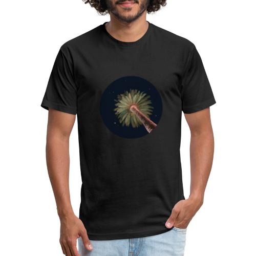 Palm Tree - Men’s Fitted Poly/Cotton T-Shirt
