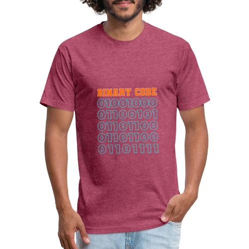 Say Hello in Binary code - Unisex Poly/Cotton T-Shirt