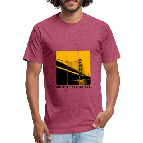 Golden Gate Bold Icon - Unisex Poly/Cotton T-Shirt