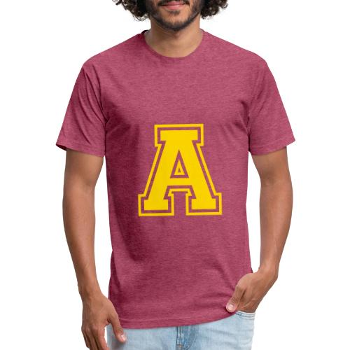 Letter A – Capital Athletic Alphabet Monogram - Unisex Poly/Cotton T-Shirt