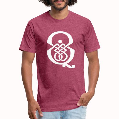 qcpb white logo - Unisex Poly/Cotton T-Shirt