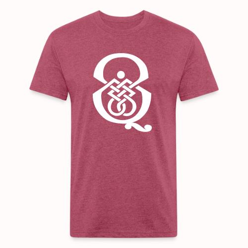 qcpb white logo - Unisex Poly/Cotton T-Shirt