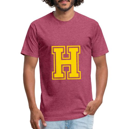 Letter H – Capital Athletic Alphabet Monogram - Unisex Poly/Cotton T-Shirt