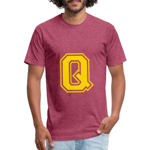 Letter Q – Capital Athletic Alphabet Monogram - Unisex Poly/Cotton T-Shirt