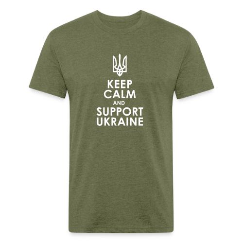 keep calm supportUkraine - Unisex Poly/Cotton T-Shirt