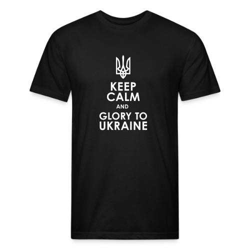keep calm glory Ukraine - Unisex Poly/Cotton T-Shirt