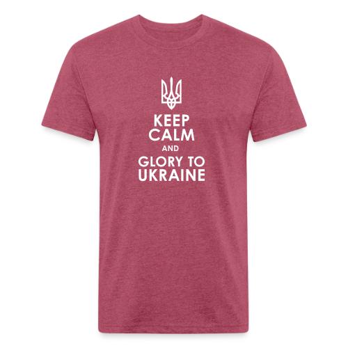 keep calm glory Ukraine - Unisex Poly/Cotton T-Shirt