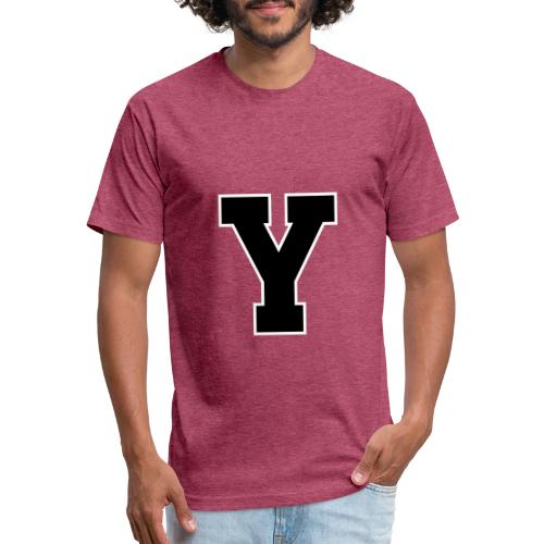 Varsity Letter Y Collegiate Alphabet Art - Unisex Poly/Cotton T-Shirt