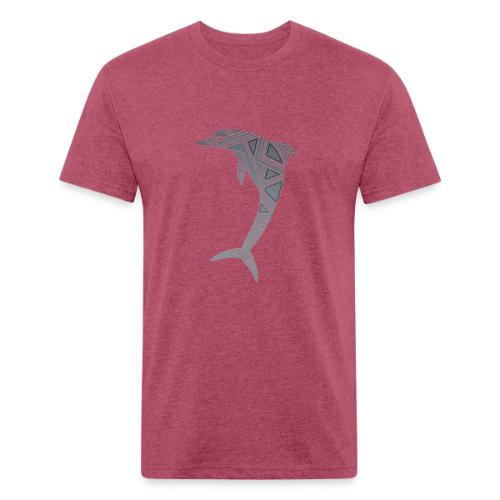 dolphin art deco - Unisex Poly/Cotton T-Shirt
