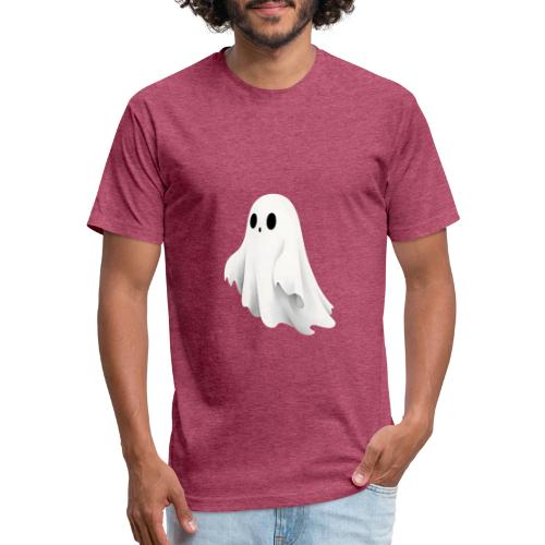 Cute Ghost Cartoon Design - Unisex Poly/Cotton T-Shirt
