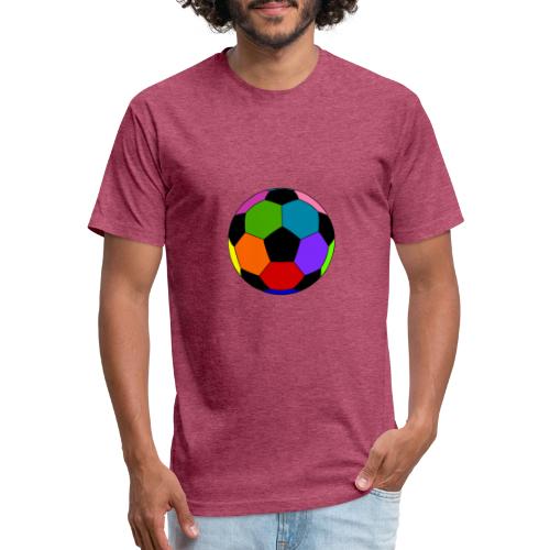 Multi-colored soccer ball - Unisex Poly/Cotton T-Shirt