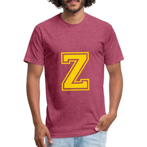 Letter Z – Capital Athletic Alphabet Monogram - Unisex Poly/Cotton T-Shirt