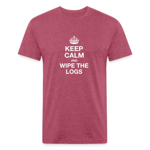 Keep Calm and Wipe the Logs - Unisex Poly/Cotton T-Shirt