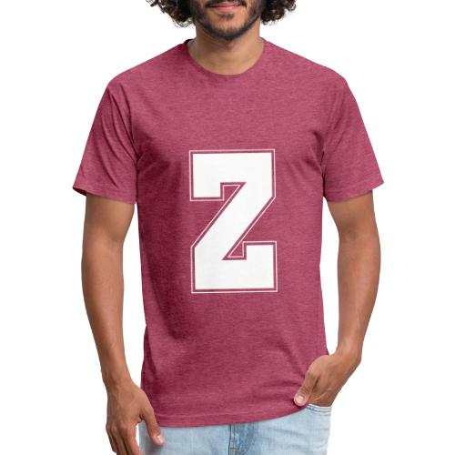 White Letter Z – Varsity Alphabet Monogram - Unisex Poly/Cotton T-Shirt