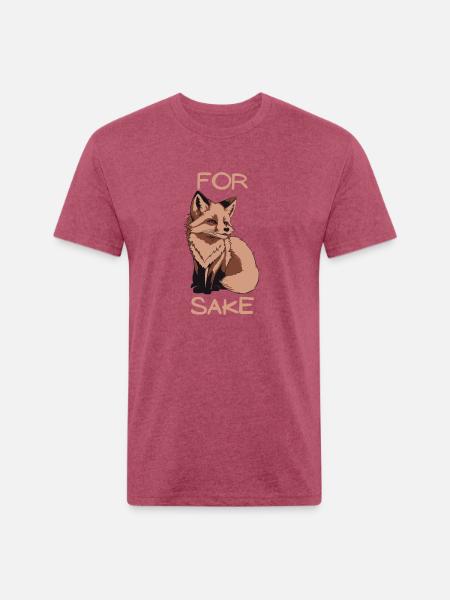 For fox sake - Unisex Poly/Cotton T-Shirt - heather burgundy