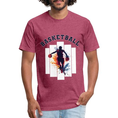 Basketball Never Stops - Unisex Poly/Cotton T-Shirt