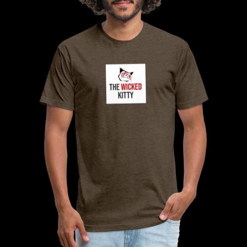The Wicked Kitty - Men’s Fitted Poly/Cotton T-Shirt