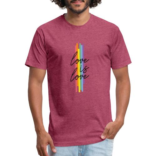 loveislove - Fitted Cotton/Poly T-Shirt by Next Level